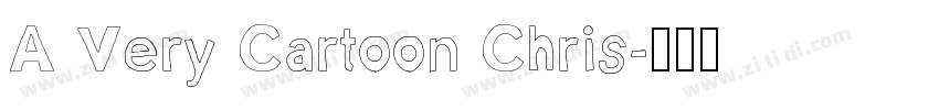 A Very Cartoon Chris字体转换